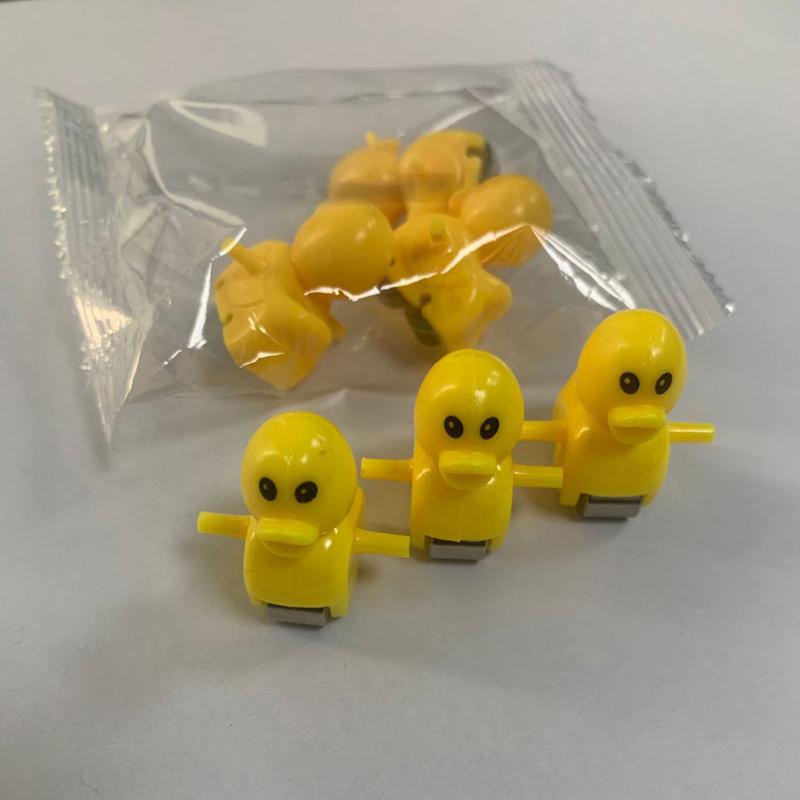 Little Yellow Duck Climb Stairs Toy Electric Track Slide Stairs Roller Coaster Toy With Led Lights