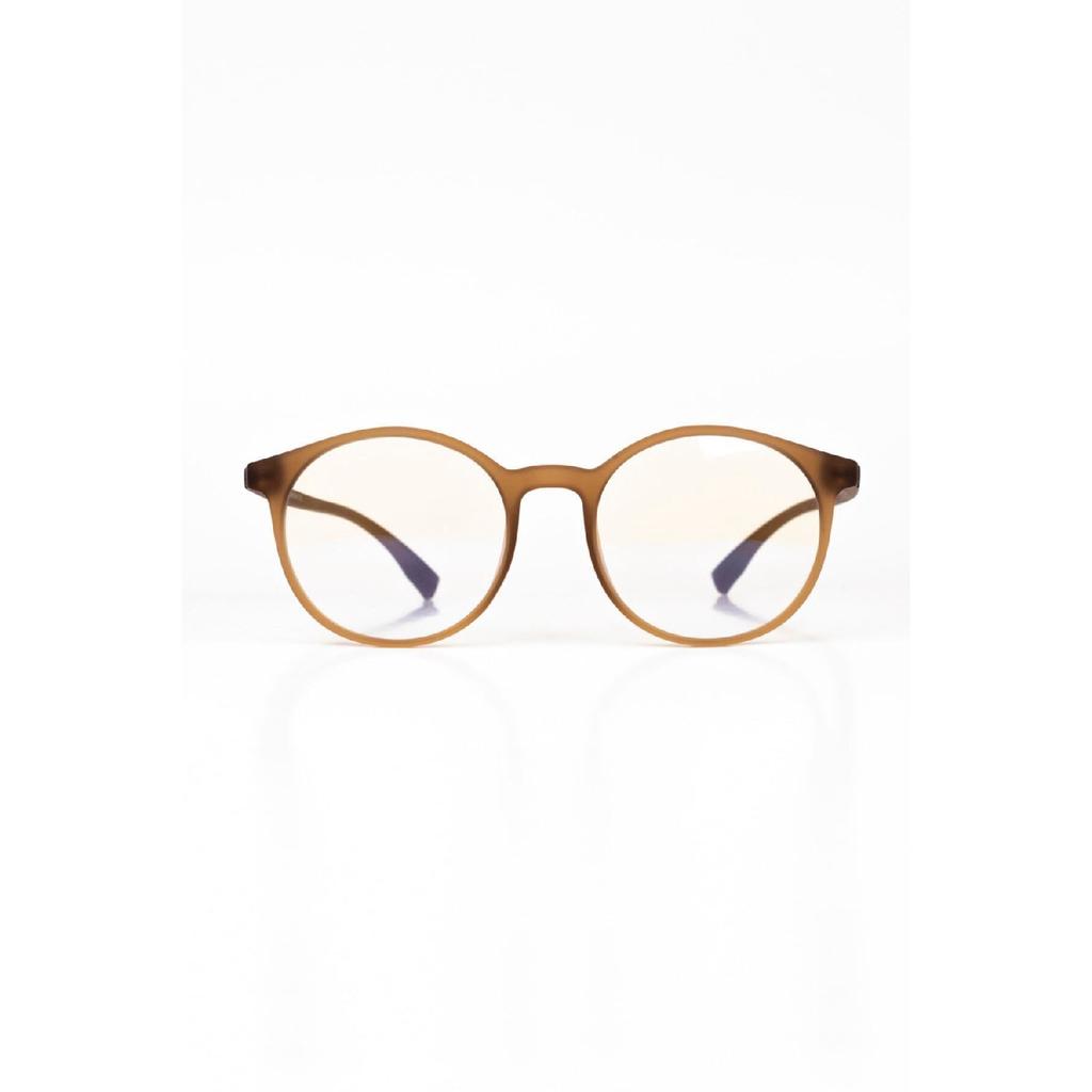 Unisex Bone Brown Blue Light Protected Screen Glasses (computer Screen Glasses)