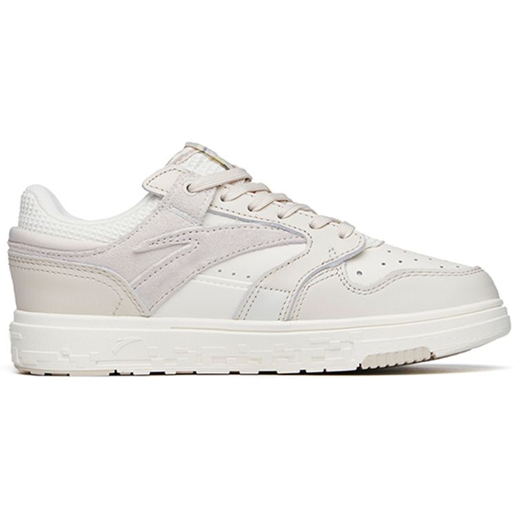 Anta Уличные кроссовки для скейтбординга с толстой подошвой и нескользящей подошвой, женские кроссовки серо-белого цвета 122218050-6