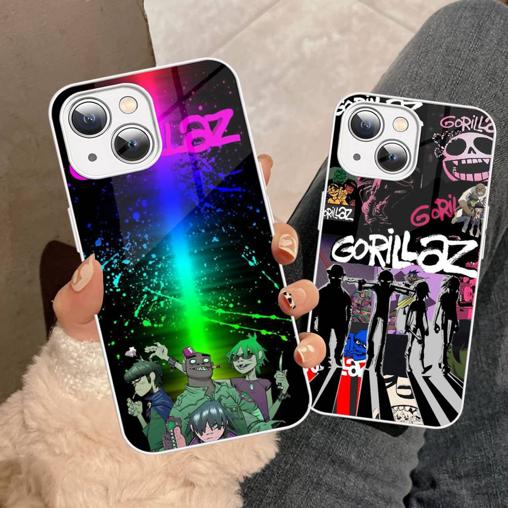 Чехол для телефона Hip Hop G-Gorillaz для iPhone 15 13 12 Mini 11 Pro XS Max X XR 14 Plus Закаленное стекло
