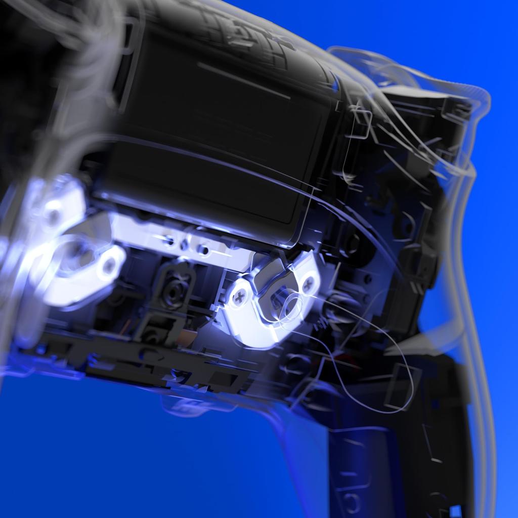 eXtremeRate Replacement Magnetic Module Back Paddle Kit Compatible with PS5 Edge Metal Magnetic Repair Part Compatible with PS5 Edge Controller Back