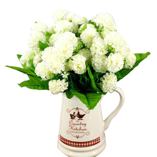 9 головок искусственных гортензий букет вечерние дома свадьба поддельные свадебные шелковые цветы