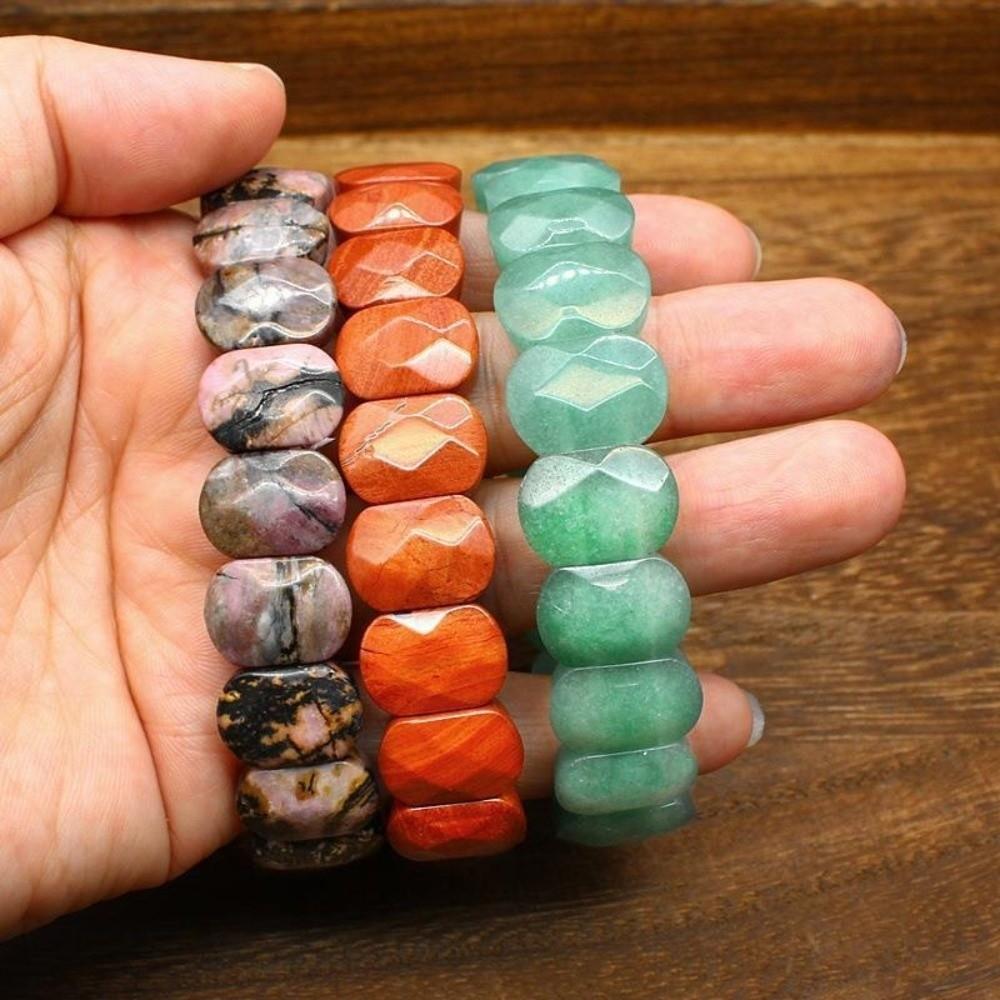Square Beads Crystal Jewelry Multi-faceted Beads Fashionable Bracelet Women's Jewelry