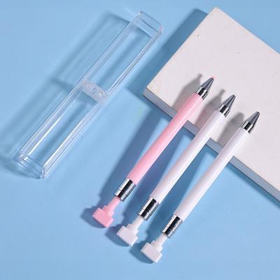 Ручка для страз с воском, многоразовая, для DIY нейл-арта, росписи стразами, декора, доттинга, вращающаяся, с длинной ручкой, инструменты для подхвата страз