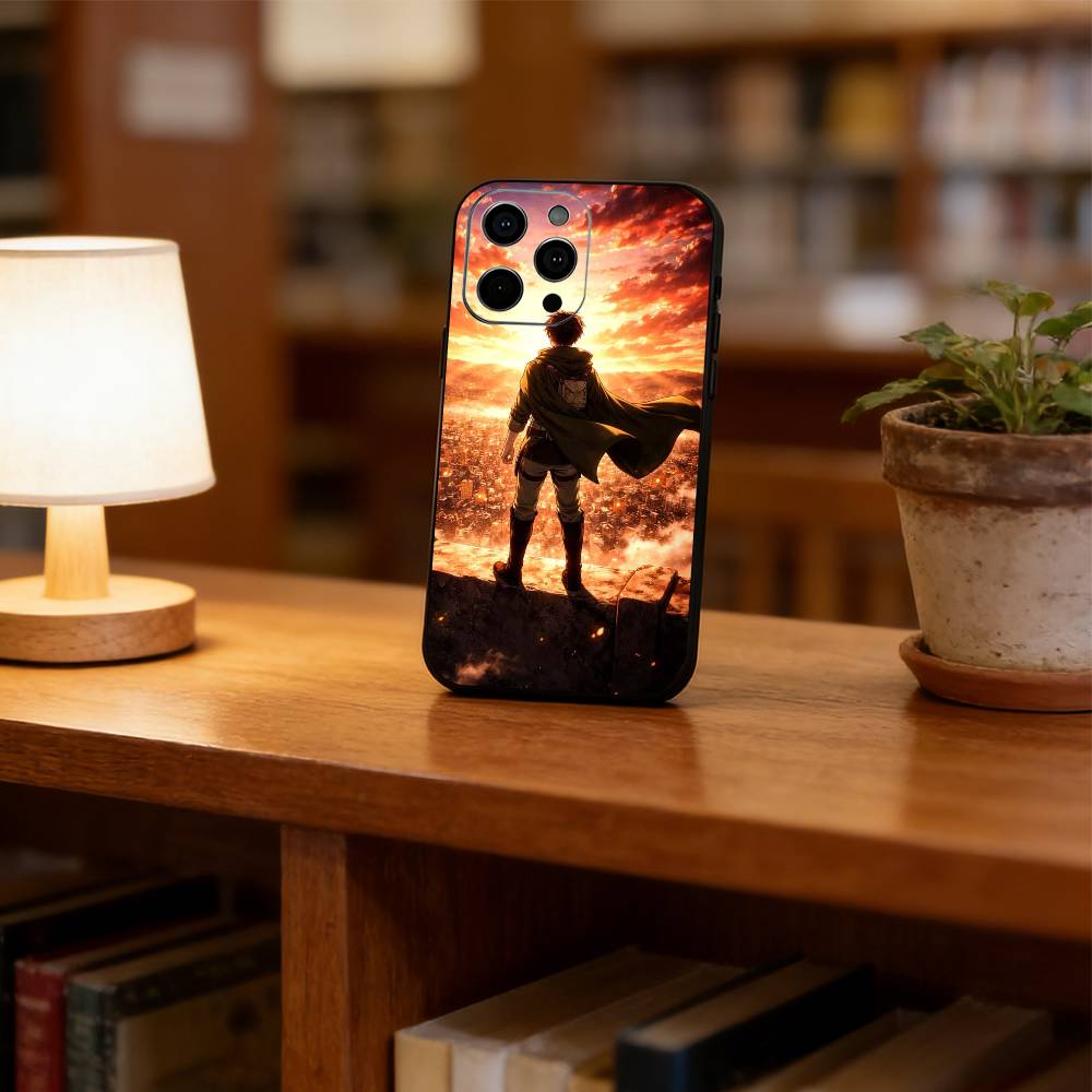 Чехол для телефона Атака Титанов Силиконовый Мягкий Для IPhone 17 16 15 14 13 12 11 X XR Plus Pro Max Plus