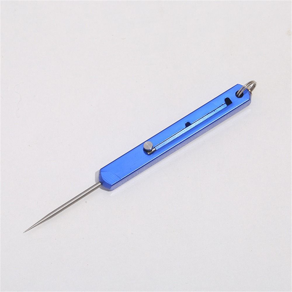 Telescopic Titanium Toothpicks Push-pull Fruit Toothpick Convenient Metal Toothpick Camping Tool