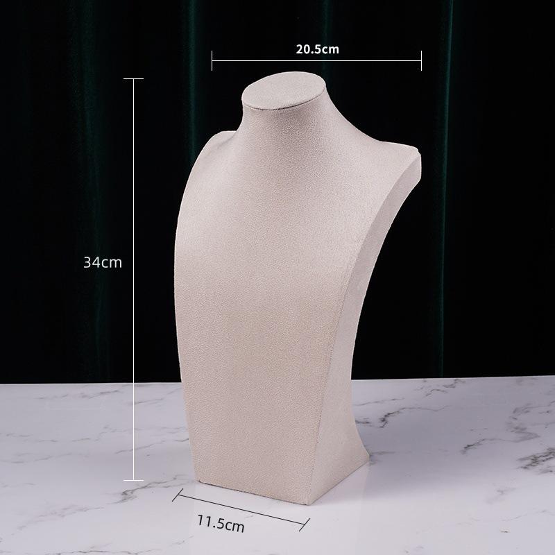 Подставка для демонстрации фланелевых ожерелий - портретная модель для ювелирных изделий и цепочек на ключицу