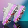 TUINANLE Children’s Two Wheels Luminous Glowing Sneakers Heels Light Roller Skate Shoes