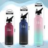 Water bottle 750ml Strongest heat retention Straw included Direct drinking stainless steel bottle Seamless Large capacity Lightweight Easy to wash
