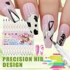 12Pcs/Set New Colorful Nail Art Graffiti Pen DIY Waterproof Drawing Pen Abstract Lines 3D Painting Liner Manicure Tool