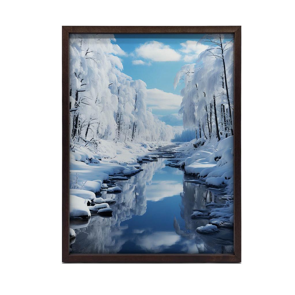 Zimowe Uroki Zimowe Uroki, 50X70 Cm, Bez Ramy, Płótno Premium Na Blejtramie