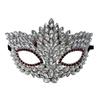 Shiny Acrylic Crystal Half Face Mask Full Jewelry Cosplay Mask Gift Idea Rave Mask  Halloween Event