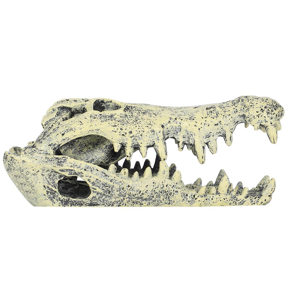 Аквариумный декор Искусственное украшение в форме черепа для украшения ландшафта