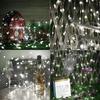 Outdoor Solar Light String 33 Feet 100 Led Solar Lights 8 Lighting Modes Copper Wire Lights Courtyard Trees
