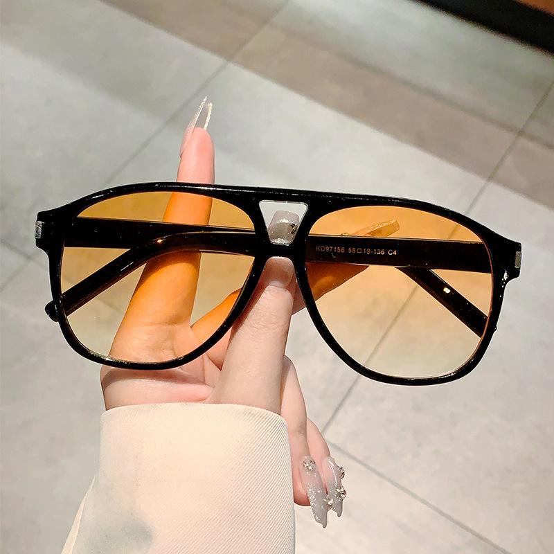 Luxury Brand Designer Big Frame Pilot Sunglasses Women For Men Trend Sun Glasses Vintage Punk Shades Popular Eyeglasses Uv400