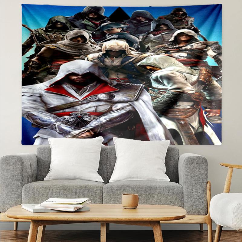 Assass Warrior Tapestry Hanging for Bedroom,Livingroom, Playroom,Decor Art Room Wall Tapestry Holiday and Birthday Gifts