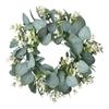 Artificial Eucalyptus Wreath Flower Greenery Leaves Hanging Decor 30cm for Window
