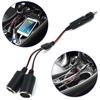 1 To 2 Car Socket Extension Cord 12V 24V Plug Socket Car Splitter Adaptor Power Charger Port