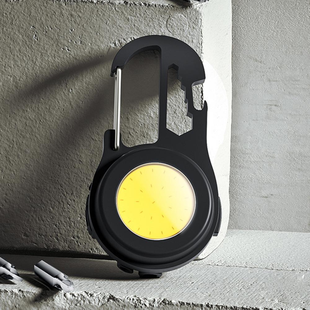 Мини-брелок-фонарик, светодиодный брелок для ключей, фонарик, вращающийся на 180 градусов, перезаряжаемый магнитный светильник