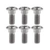 Titanium Alloy M8x20 22 30 33mm Motorcycle Disc Brake Caliper Bolts For Yamaha Suzuki 6pcs (M8x20mm, Titanium)
