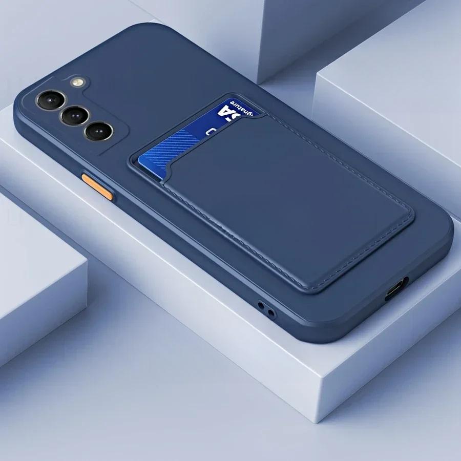 Для Samsung Galaxy A73 5G A72 4G A52 A52S A32 A22 A12 Чехол Чехлы для телефона Силиконовые Кошельки Чехлы с держателем для карт Крышка Слот Автомобильный чехол Capa