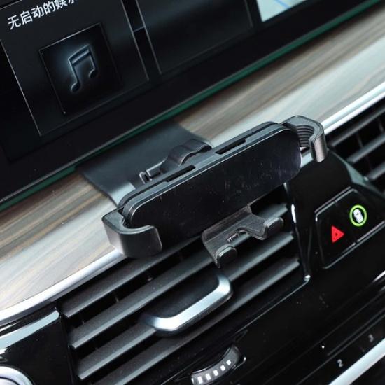 Черный Воздушный Держатель Мобильного Телефона Крепление Подставка Отделка Для BMW 5 Серии 2018-