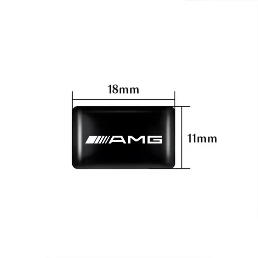 10Pcs For Mercedes Benz AMG A B C E G CLA GLA W211 W214 W205 W203 Car 3D Epoxy Resin Emblem Interior Stickers Auto Accessories ZB4