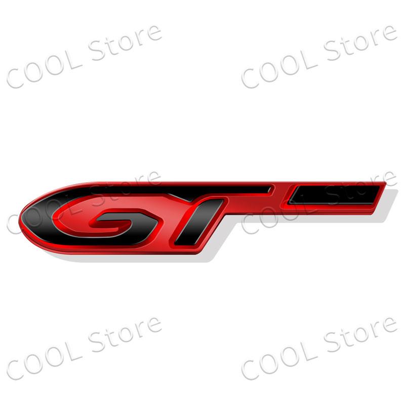 3D Chrome Metal GT Logo Emblem Fender Rear Trunk Body Sticker For Peugeot 208 308 508 2008 3008 5008 GT Line Decoration