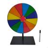 Tabletop Prize Turntable Set ,Color Rotating Wheel ,with Erasable Pen ,Reusable Lucky Draw Roulette