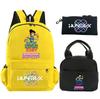 3Pcs/set Anime Demon Hunters Printed Backpack with Shoulder Bag Pencil Case for Student Boy Girl Schoolbag Large Capacity Waterproof Bookbag