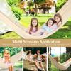 Outdoor Hammock Camping Swing Large Canvas Three Person Hammock Portable for Picnic Beach Backyard Balcony Patio