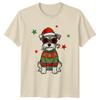 Schnauzer Dog Christmas Holidays Unisexs TShirt Unisexs Tee Graphic Unisex Top