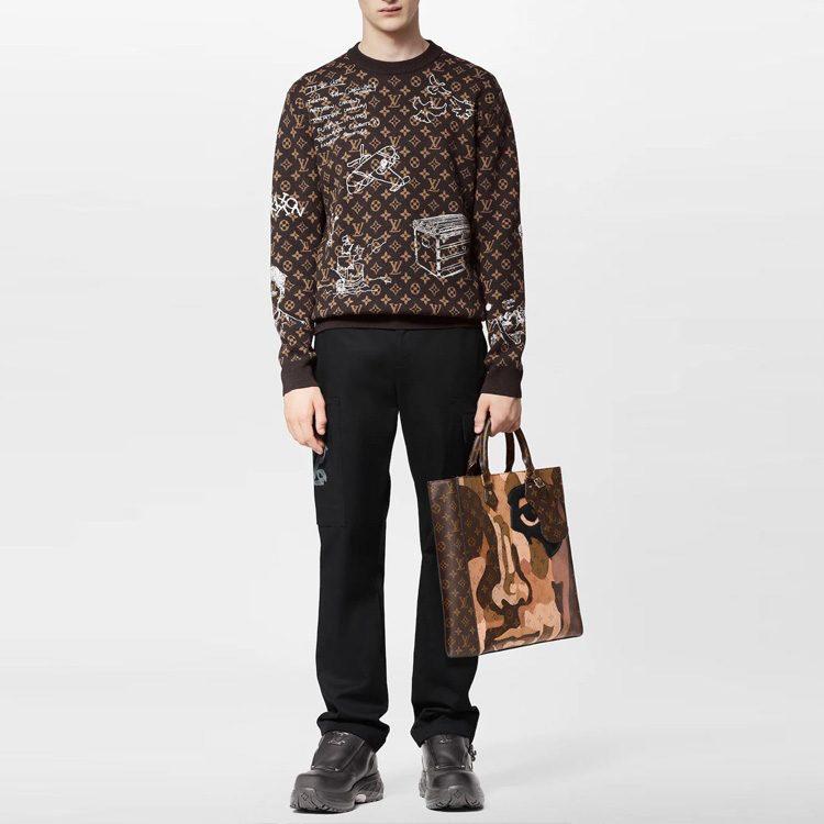 Louis Vuitton Б/у шерстяной джемпер Monogram 2010 года 1ABXYW