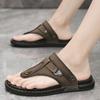 Модные мужские сандалии из кожи, стильные пляжные сандалии, брендовая летняя повседневная обувь, шлепанцы, мужские тапочки, кроссовки, мужская обувь для ходьбы