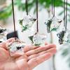 1/6Pcs Faux Crystal Star Suncatcher Decoration Indoor Outdoor Garden Window Wall Hanging Rainbow Maker Clear Five-pointed Star Ornament