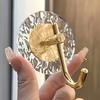 2 шт. акриловые самоклеящиеся крючки, настенный держатель для ключей и полотенец без сверления, легко устанавливается, подходит для ванных комнат, спален, кухонь