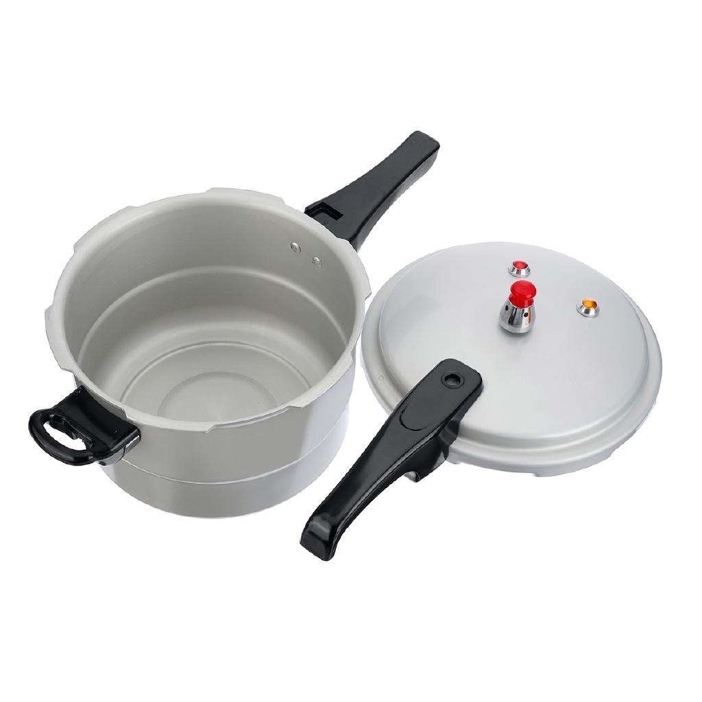 Double Bottom Pressure Cooker Kit Kitchen Bar Aluminum Alloy Pressure Cooker Beans Meats Vegetables Soups Cooking 6.3L