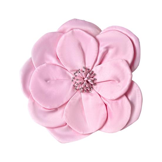 3D Flower Corsage Applique Rhinestone Decor Sweater Dress Blouse Decor DIY Stitching Patch Clothing