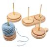 Rotating Wooden Yarn Holder Spinning Yarn Stand Knitting Tool Thread Spool Crochet