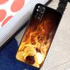 Fire Football Ball Soccer Case For Xiaomi Redmi Note 14 13 12 11 Pro 11S 12S Redmi 10 13 15 13C 15C 10C 12C 14C Funda