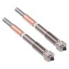 2 шт. Биметаллическое сопло Replacement для 3D-принтера QIDI Q2 Q2C 0,6 мм Закаленное стальное сопло с керамической горловиной Высокое