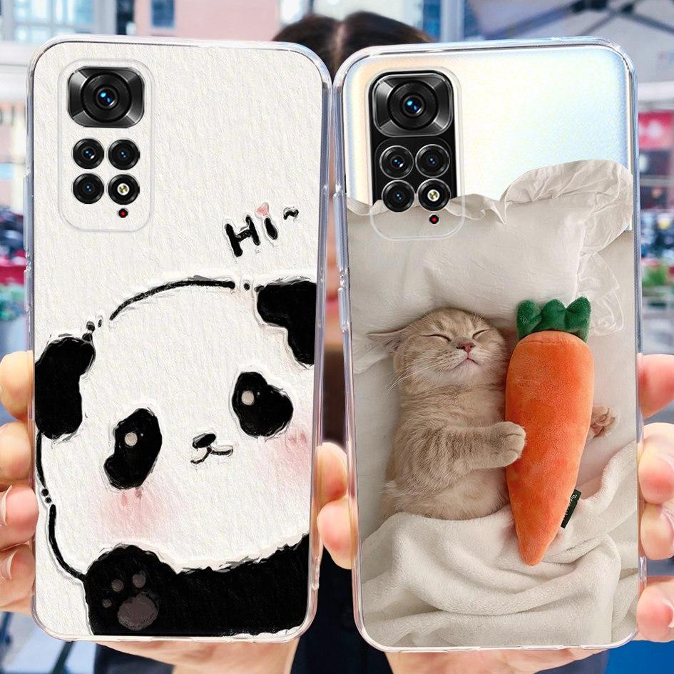 For Xiaomi Redmi Note 11 Case Note 11s Cover Popular Butterfly Dragon Soft Silicone Clear Case For Redmi Note 11S 5G Note11 Capa