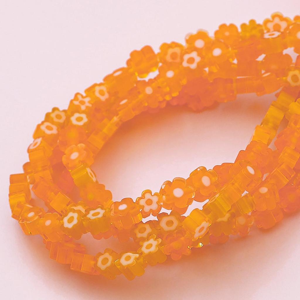 45шт лэмпворк бусины разноцветные стеклянные бусины с цветочным узором для изготовления ювелирных изделий