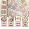 5 Sheets Bible Index Label Stickers Different Colors Self-adhesive Anti-slip Clear Print Boho Color Durable Bible Book Tabs