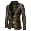 Men's Floral Party Dress Suit Stylish Dinner Jacket Wedding Blazer Prom Tuxedo Plus Size