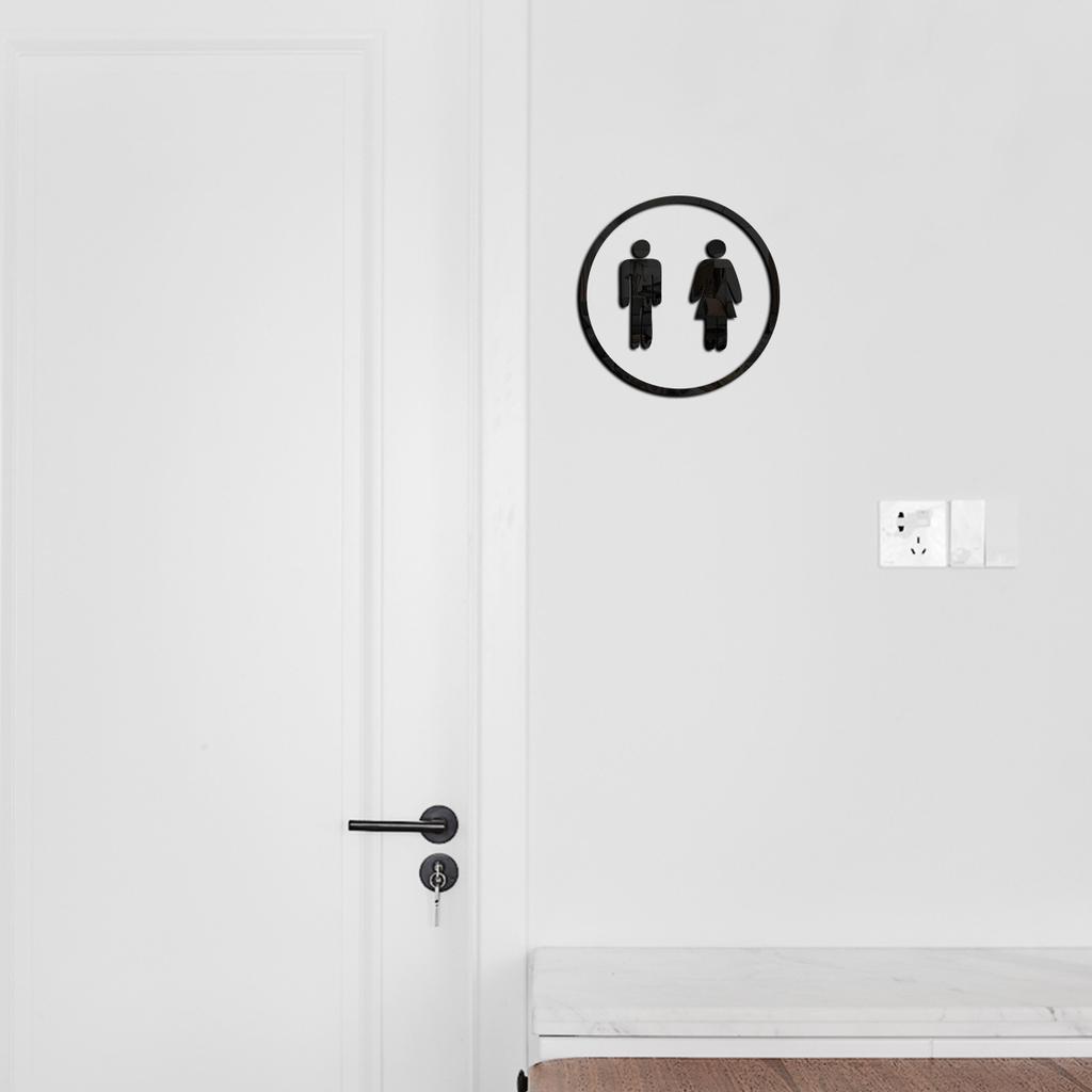 Украшение двери ванной комнаты 1 мм акриловая наклейка на стену наклейка с логотипом на дверь ванной комнаты настенная наклейка