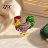 Cute Farm Brooch Chicken Rooster Pin, Acrylic Lightweight Farm-themed Jewelry Animal Jewelry, for Backpacks Hats Jackets Thanksgiving Funny Accessory