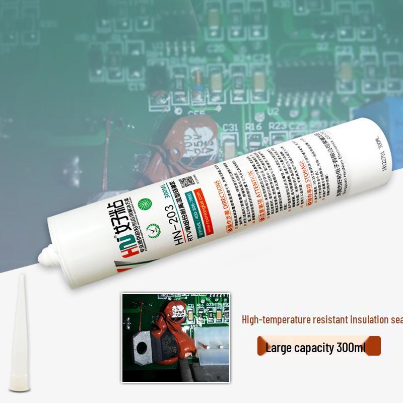 Хороший адгезив HN203 Высокотемпературный красный силиконовый герметик