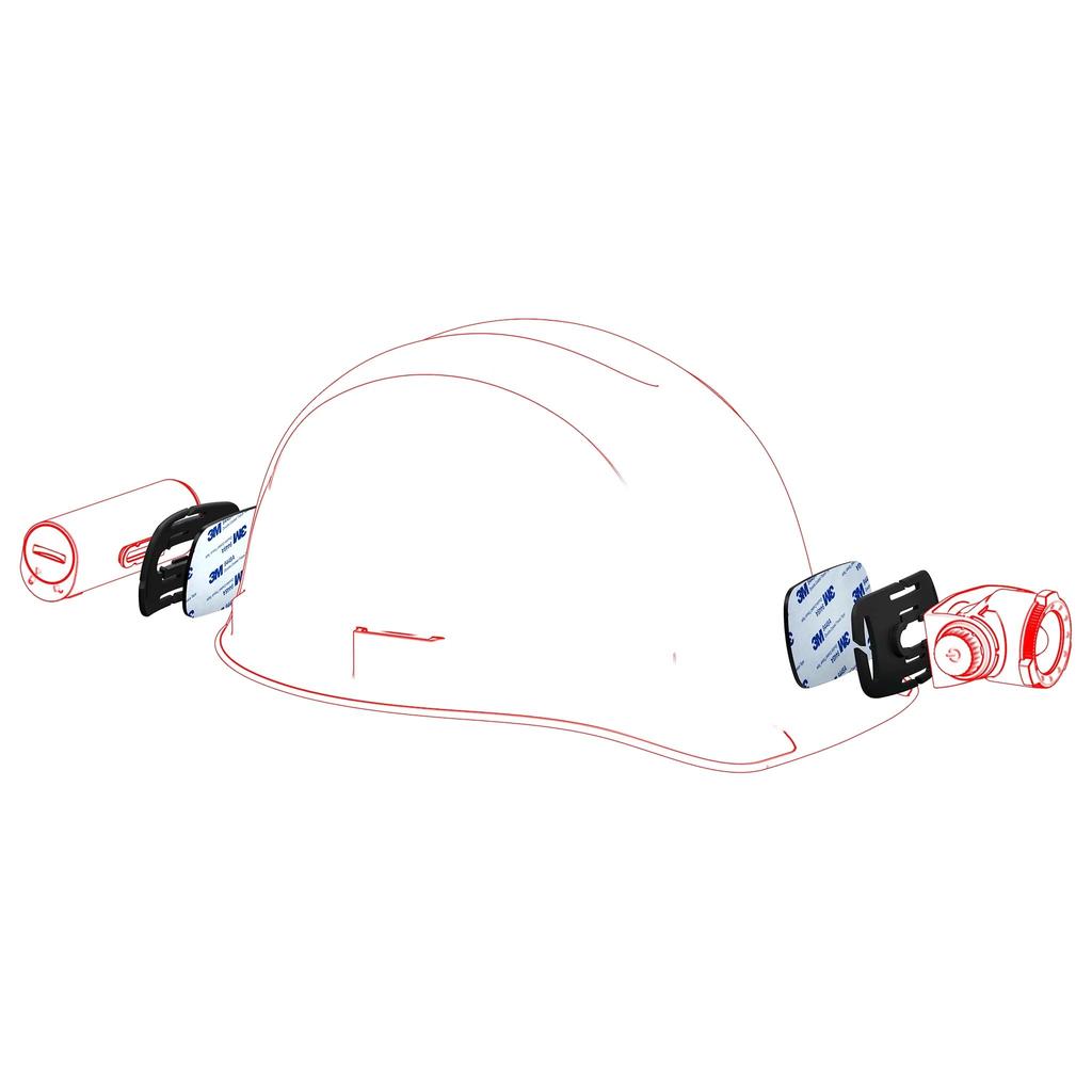 Ledlenser Helmet Mounting Kit H Headlight Accessory for Motorcycles Japanese Core/Work/Signature (502314) [Official Product]