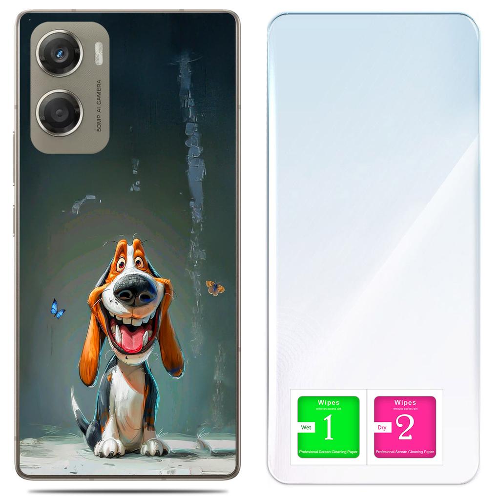 Etui Do Motorola Moto G06 / G06 Power Obudowa Case Plecki Piesek + Szkło